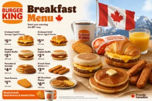 Burger King Breakfast Menu Canada