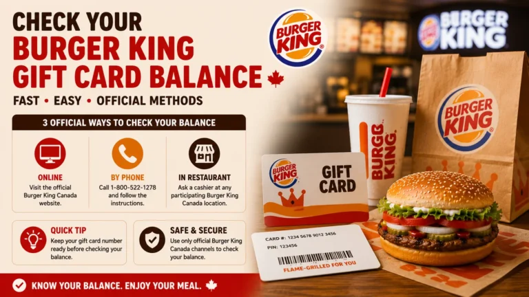 Burger King Gift Card Balance Canada