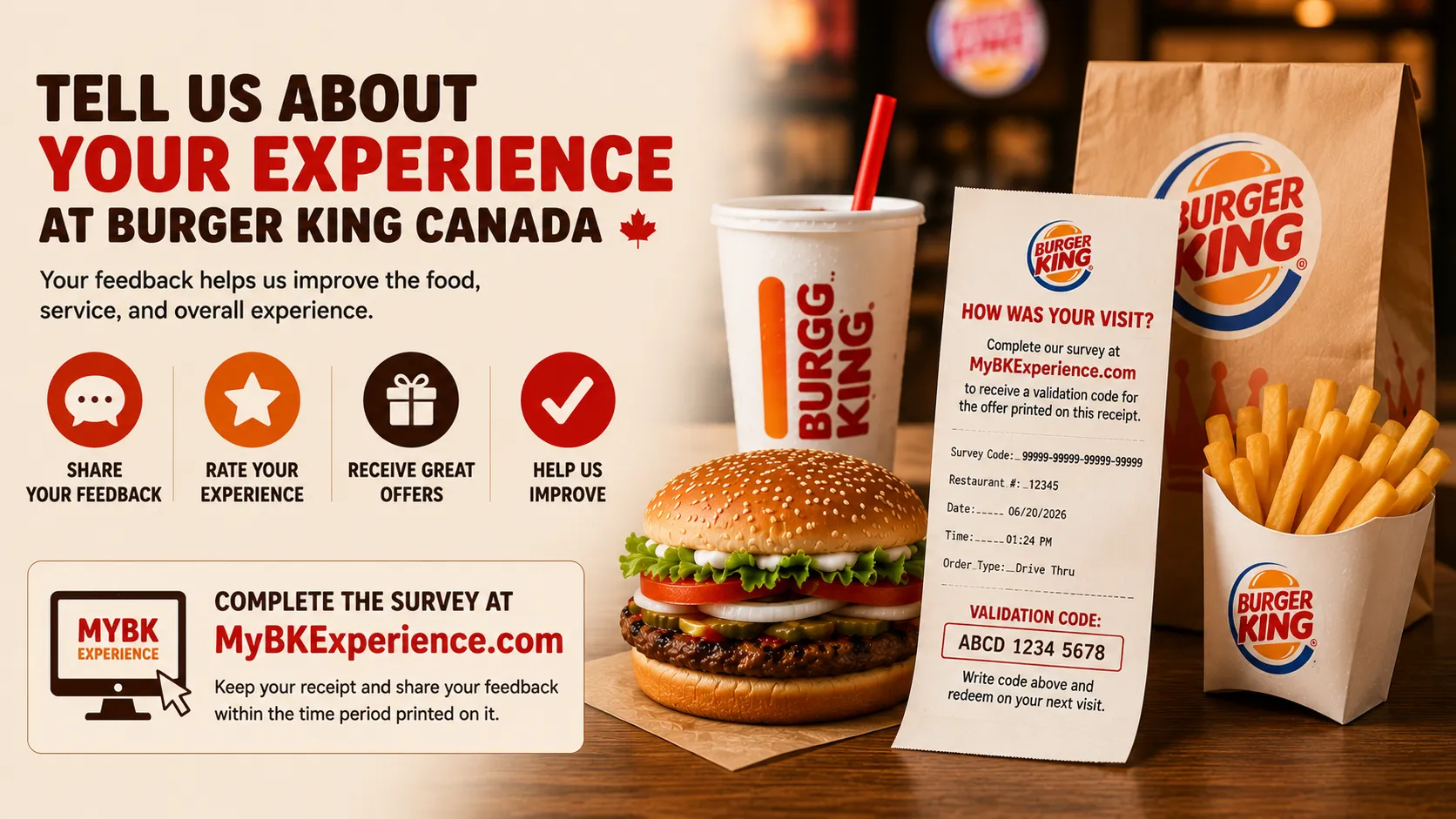 Burger King Survey Canada