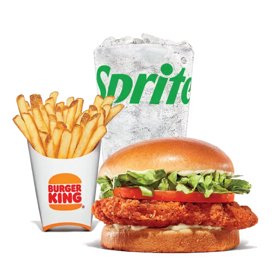 Spicy Crispy Chicken Sandwich Medium Combo