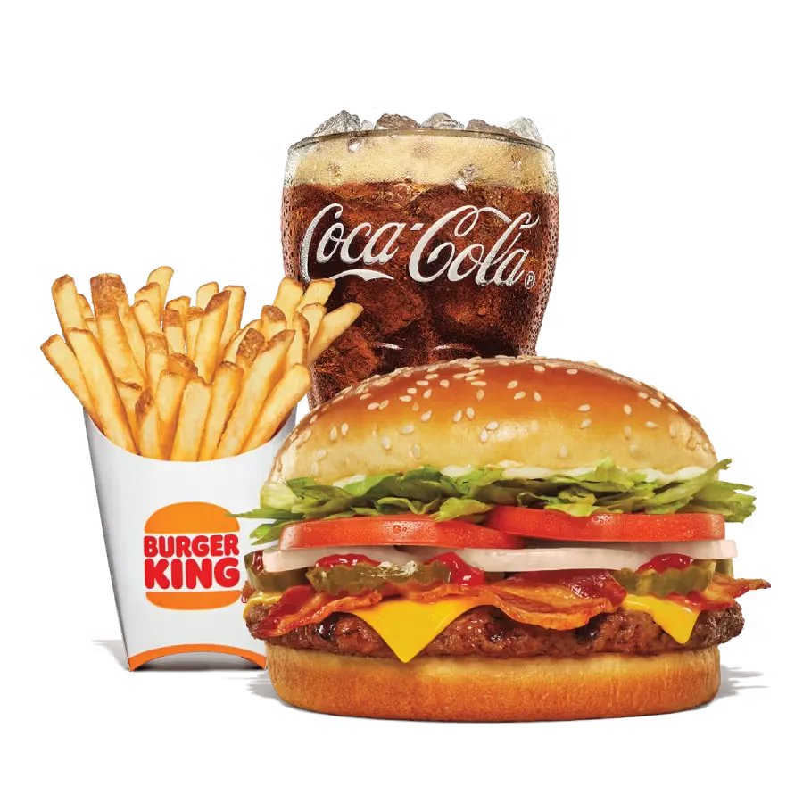 Whopper with Bacon and Cheese Medium Combo