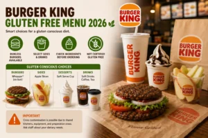 Burger King Gluten Free Menu